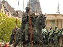 Reiterdenkmal kehrt zurueck auf dem Heumarkt P49